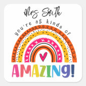 素晴らしいステッカーの種類 スクエアシール (正面)