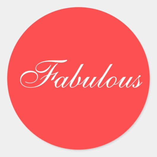 素晴らしいステッカー ラウンドシール (正面)