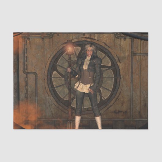 素晴らしいステームパンクの女性 薄葉紙 (正面)