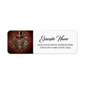 素晴らしいステームパンクデザイン ラベル (正面)