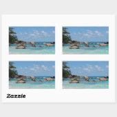 素晴らしいセーシェル 長方形シール (シート)