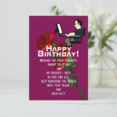 素晴らしいソフトウェアエンジニアの誕生日に カード (スタンド正面)