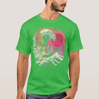 素晴らしいタイガー波 Tシャツ