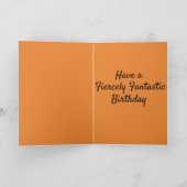 素晴らしいタイガー誕生日カード カード (内部)