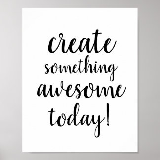 素晴らしいタイポグラフィモチベーション文 ポスター