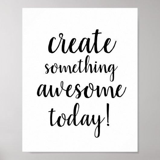 素晴らしいタイポグラフィモチベーション文 ポスター (正面)