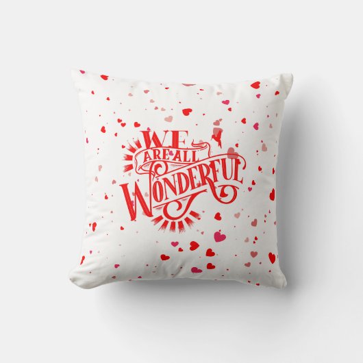 素晴らしいタイポグラフィ クッション (正面)