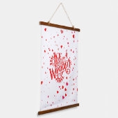 素晴らしいタイポグラフィ 吊り下げ型タペストリー (傾斜あり)