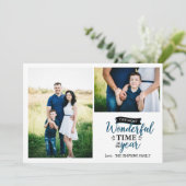 素晴らしいタイムブループレイドホリデー2フォトコラージュ カード (スタンド正面)