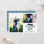 素晴らしいタイムブループレイドホリデー2フォトコラージュ カード (正面/裏面インサイチュ)