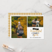 素晴らしいタイムマスタードホリデー2フォトコラージュ カード (正面/裏面インサイチュ)