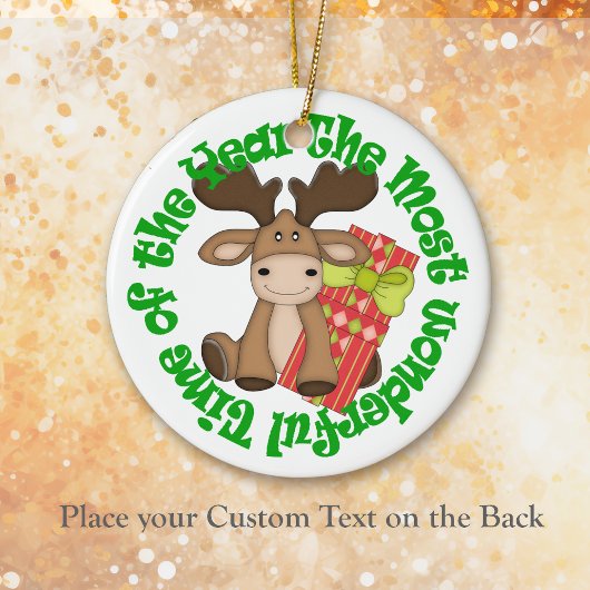 素晴らしいタイムマンガムースの子供 セラミックオーナメント