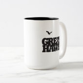 素晴らしいタカのコーヒー・マグ ツートーンマグカップ (正面右)