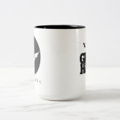 素晴らしいタカのコーヒー・マグ ツートーンマグカップ (中央)