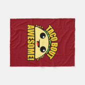 素晴らしいタコスの一続き フリースブランケット (正面(横))