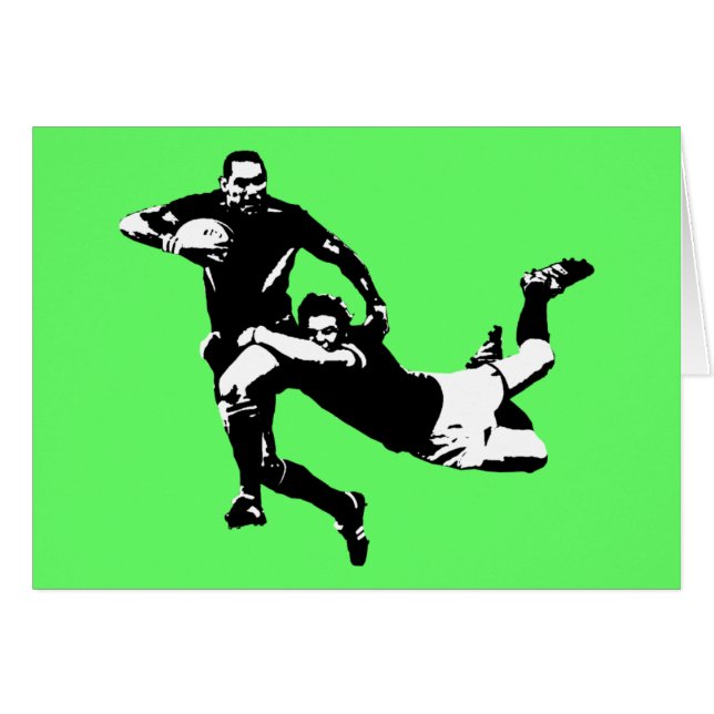 素晴らしいタックル、ラグビー (正面横)