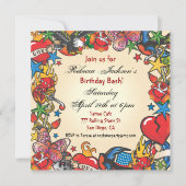 素晴らしいタトゥーパーティの招待状 招待状 (正面)