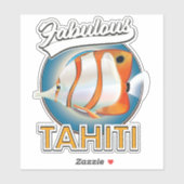 素晴らしいタヒチのレトロなロゴ シール (シート)