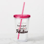 素晴らしいタンブラー旅行カップの上で一日も アクリルタンブラー (裏面)