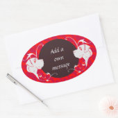 素晴らしいダンのシール 楕円形シール (封筒)