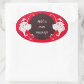 素晴らしいダンのシール 楕円形シール (バッグ)