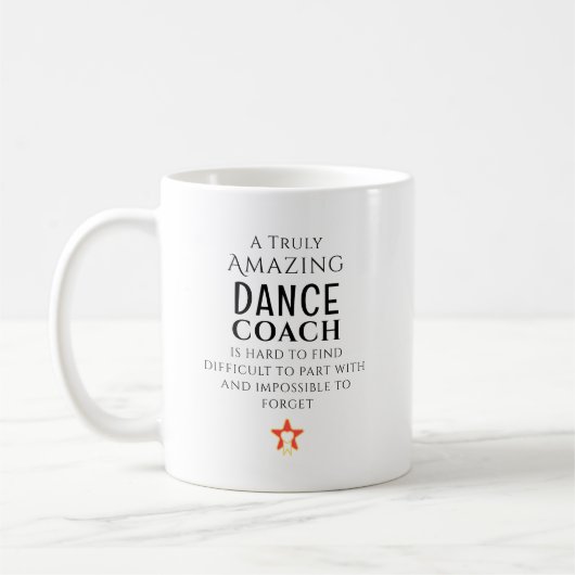 素晴らしいダンスコーチ 見つけるのが難しい個人指導の コーヒーマグカップ (左)