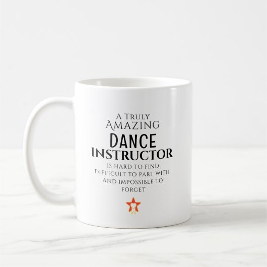 素晴らしいダンス講師 見つけるのが難しいほど個別指導が上手 コーヒーマグカップ (左)