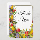素晴らしいチューリップサンキューカード サンキューカード (正面/裏面)