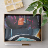 素晴らしいチワワとビーニー&ヘッドフォンのデコップページ 薄葉紙 (ギフト)