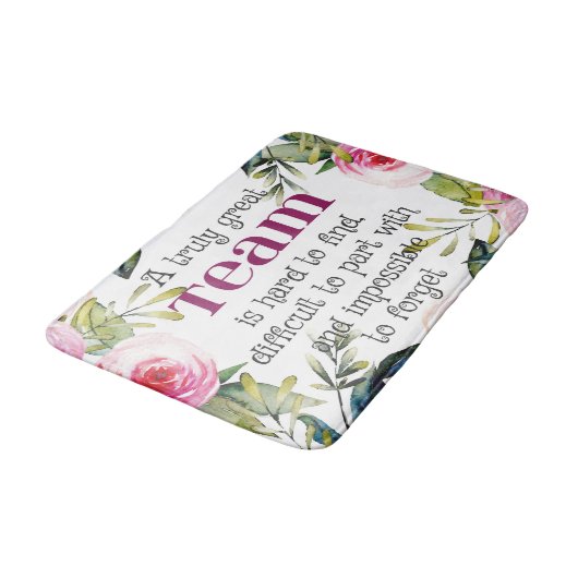 素晴らしいチーム感謝していの仕事あなた引用文オフィスウォールアート バスマット (アングル)