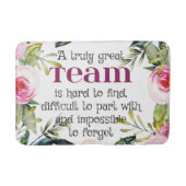 素晴らしいチーム感謝していの仕事あなた引用文オフィスウォールアート バスマット (正面)