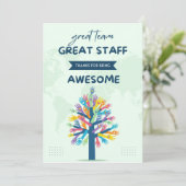 素晴らしいチーム 素晴らしいスタッフ ありがとうございます 招待状 (スタンド正面)