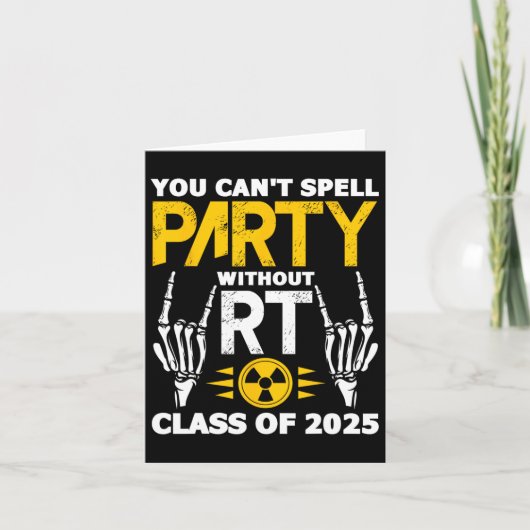 素晴らしいテック2025年放射線科卒業Rt Cl カード (正面)