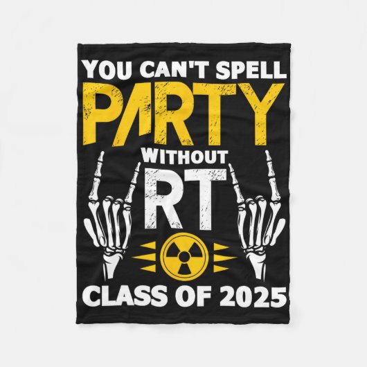 素晴らしいテック2025年放射線科卒業Rt Cl フリースブランケット (正面)