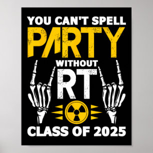 素晴らしいテック2025年放射線科卒業Rt Cl ポスター