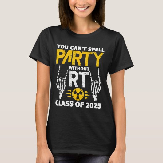 素晴らしいテック2025年放射線科卒業Rt Cl Tシャツ (正面)