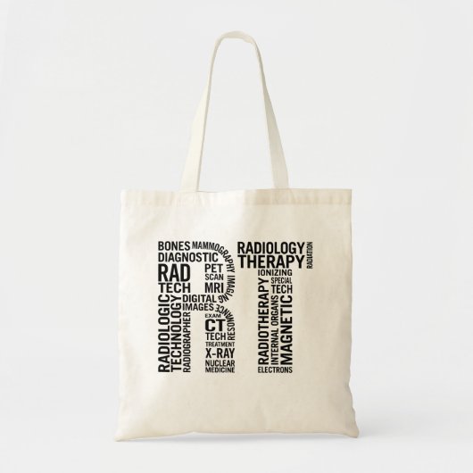 素晴らしいテックRT放射線技師ギフト トートバッグ (正面)