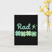 素晴らしいテックSt patricks dayX線アイリッシュラッキーラジオログ カード (黄色い花)