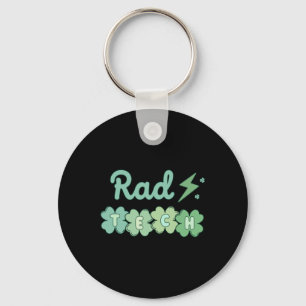 素晴らしいテックSt patricks dayX線アイリッシュラッキーラジオログ キーホルダー