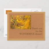 素晴らしいディナーをありがとう! ポストカード (正面/裏面)