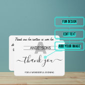 素晴らしいディナーサンキューカード サンキューカード