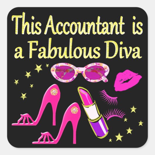 素晴らしいディバ会計士ディバ スクエアシール (正面)