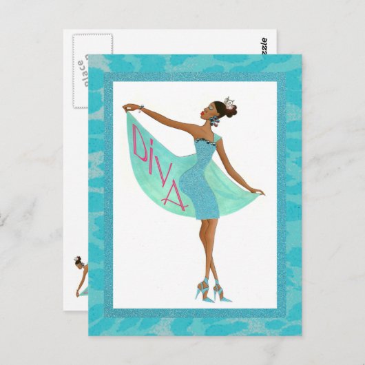 素晴らしいディバ ポストカード (正面/裏面)