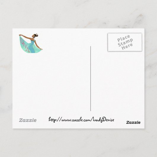 素晴らしいディバ ポストカード (裏面)