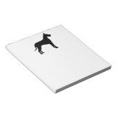 素晴らしいデーンシルエット ノートパッド (アングル)