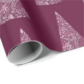 素晴らしいトウヒの木プラムのクリスマス/休日 ラッピングペーパー (ロールコーナー)