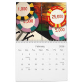 素晴らしいトランプのポーカーの芸術の装飾のカレンダー2007年- 2008年 カレンダー (2月 2026)