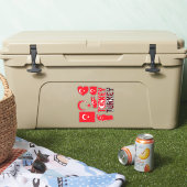 素晴らしいトルコが国のシンボルを形作る シール (クーラー)