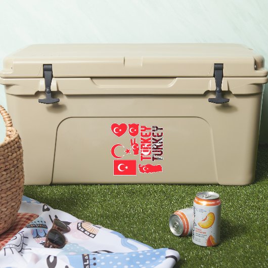 素晴らしいトルコが国のシンボルを形作る シール (クーラー)