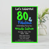 素晴らしいトロピカルバースデーパーティーの招待 招待状 (スタンド正面)